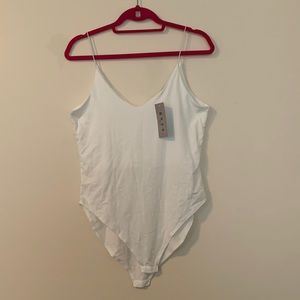 White tank bodysuit, size L